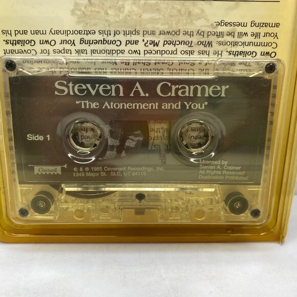 Vintage 1985 The Atonement And You Steven A Cramer LDS Talk Audio Cassette - Picture 3 of 5